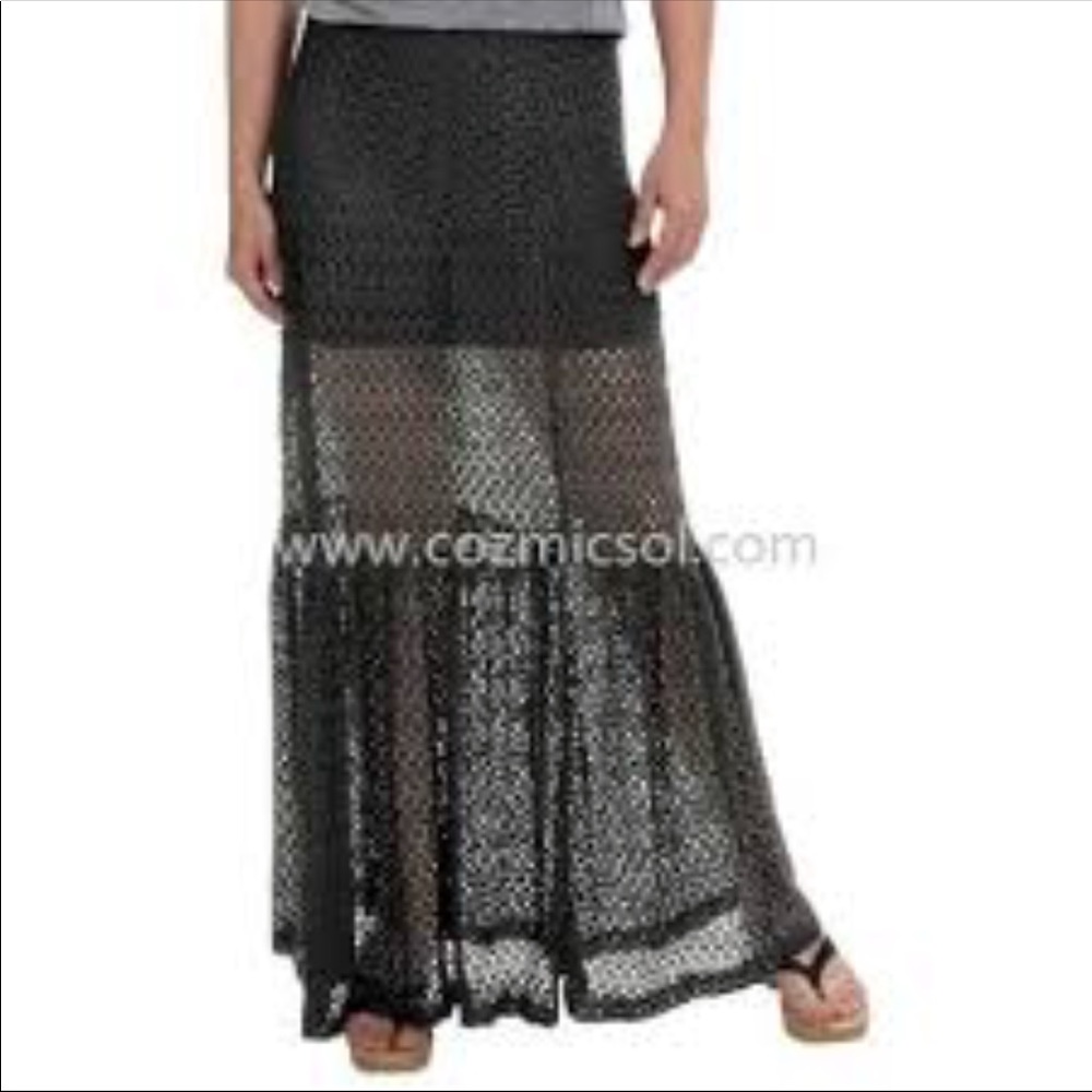Olivaceous maxi skirt small